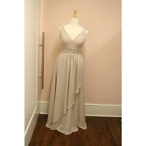Cappucino Chiffon Bridesmaid Dress Size 14